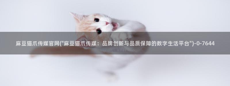 麻豆印画传媒官网：麻豆猫爪传媒官网(\