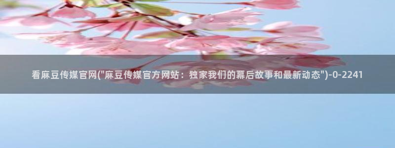 麻豆传媒官网在线免费